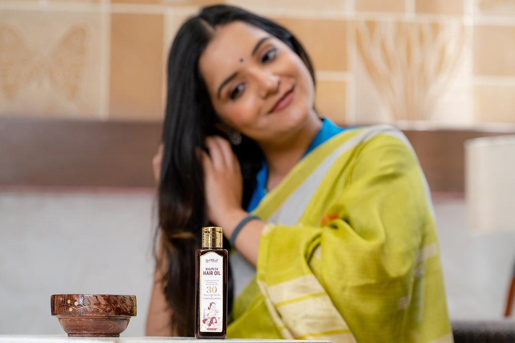 Bhumija Ayurvedic Hair Oil for Anti-Dandruff & Dry Scalp